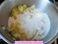 Pommes de terre aux oignons et Pâtisson crémeux (Vegan)