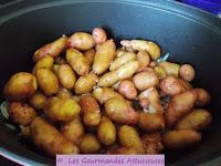 Pommes de terre aux oignons et Pâtisson crémeux (Vegan)