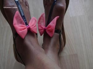 Customisation de nu-pieds avec noeuds | Kustom Couture