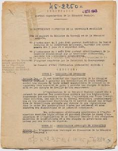 Facsimile de l'ordonnance du 4 octobre 1945