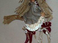 Sorcières à suspendre en porcelaine froide