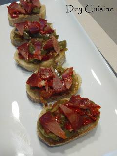 Canapés de piperade (ou presque) & chorizo - Atelier basque