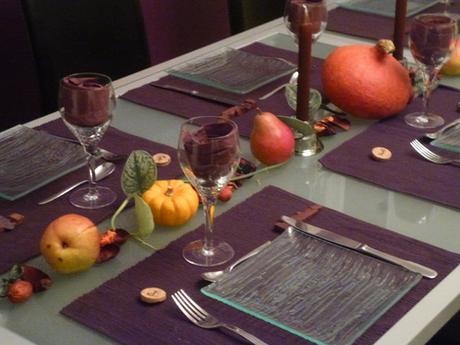 Une table d'automne toute simple à réaliser...