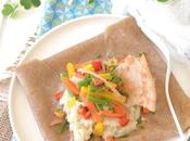 Crêpes noir croustillantes Purée chou-fleur muscade petits légumes croquants Promo &amp; cadeau Toupargel