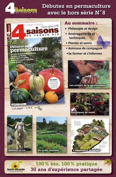 Magazine Débuter en Permaculture, hors série N°8 de Terre Vivante en Kiosque