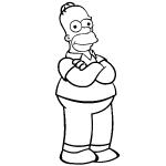 dessin de homer simpson