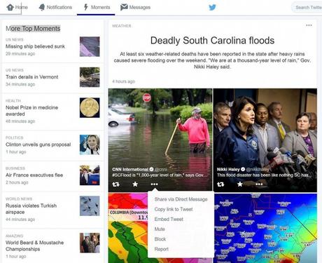 Avec « Moments », Twitter veut garder sa place de choix pour suivre des sujets en temps réel