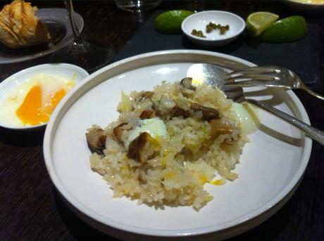 riz et cèpes