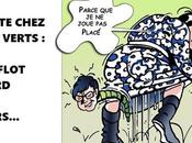 Verts dans rouge
