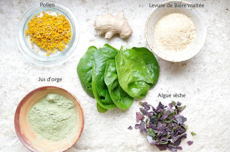 Jus vert revitalisant ingrédients