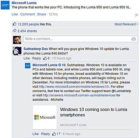 Les Lumia goûteront à Windows 10 à dès Décembre
