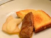 Foie gras poêlé plancha, brioche poires