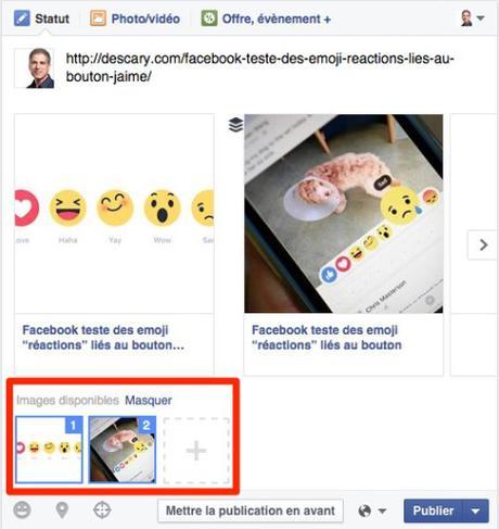 Facebook déploie les carrousels de photos sur les publications de Pages