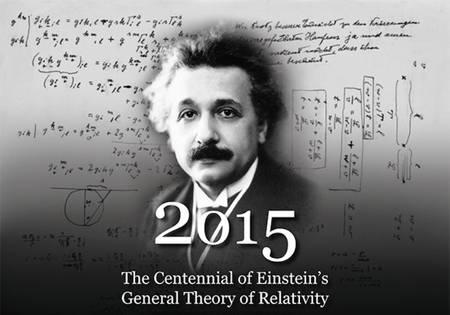 En arrière-plan de cette photo d'Einstein, sont visibles des extraits de ses notes manuscrites sur une tentative de généralisation de sa théorie de la gravitation. Il espérait découvrir une théorie unitaire des forces et de la matière par ce moyen. Cet idéal occupe toujours les physiciens théoriciens. © 2015, American Institute of Physics