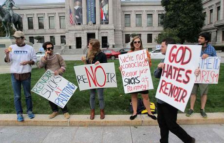 Happening anti Renoir à Boston