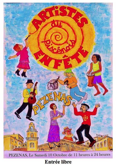 Pézenas : Artistes du Piscénois en fête le 10 octobre