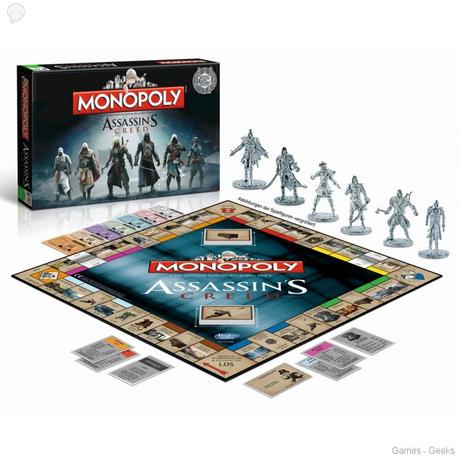 Monopoly assassin creed Séecltion de monopoly pour les Geeks  monopoly geek 
