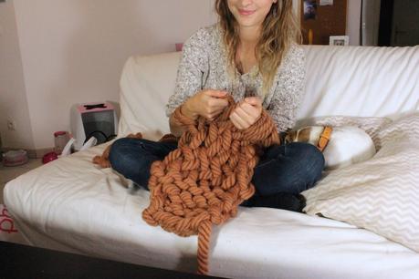 #7 Lifestyle : Une écharpe à tricoter avec les mains