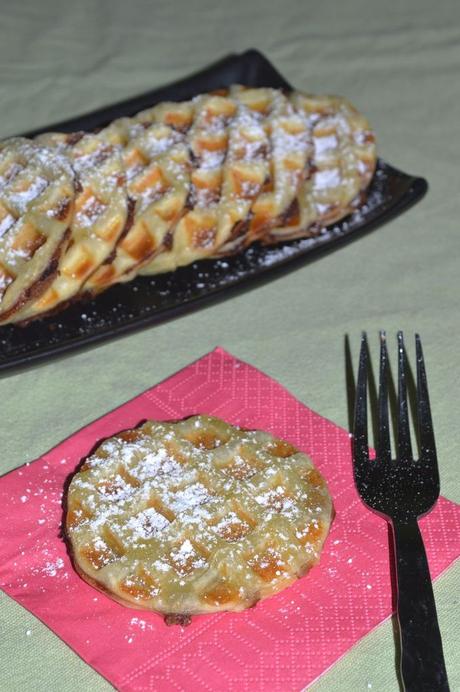 Gaufres feuilletées nutella spéculoos