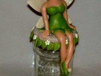 Pot avec p'tite fée en porcelaine froide