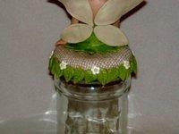 Pot avec p'tite fée en porcelaine froide