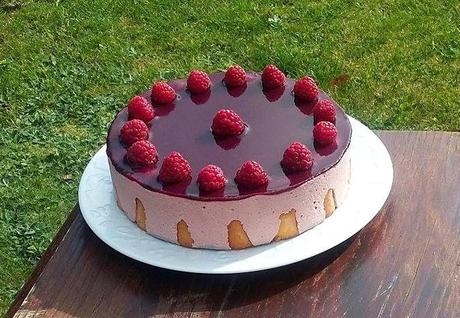 Entremets mousses fraise framboise