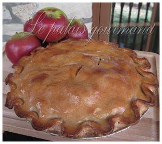 Tarte aux pommes, bacon, cheddar fort et sirop d'érable