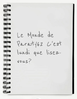 C'est lundi que lisez-vous?