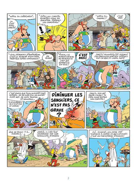 extrait page 8 Astérix, Le Papyrus de César