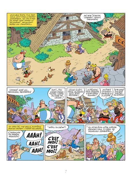 extrait page 7 Astérix, Le Papyrus de César