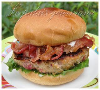 Burgers de porc canneberges, pomme et cheddar