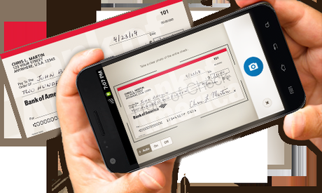 Dépôt de chèque sur mobile