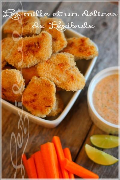 ~Croquettes de poulet au four, sauce ranch à la coriandre~