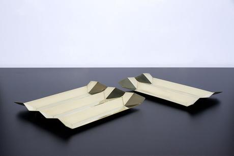 Valley Tray organiseur bureau laiton par Riley Sanders