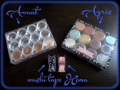 [DIY] Décorer une boite transparents avec du washi-tape