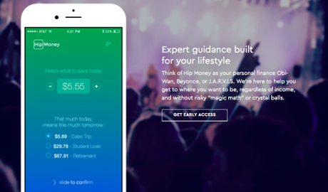 Page d'accueil de Hip Money