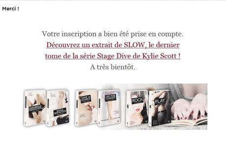 Inscrivez vous à la newsletter Collection &Moi; et découvrez le superbe prologue de Slow de Kylie Scott