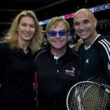 D’anciennes stars US du tennis se réunissent à Las Vegas pour la « Elton John Aids Foundation »