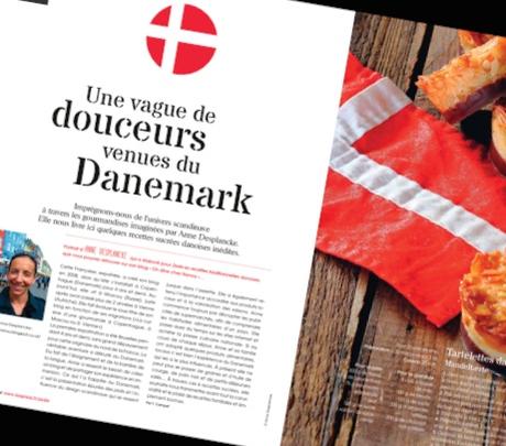 Retrouvez mes recettes de douceurs danoises dans le magazine Zeste