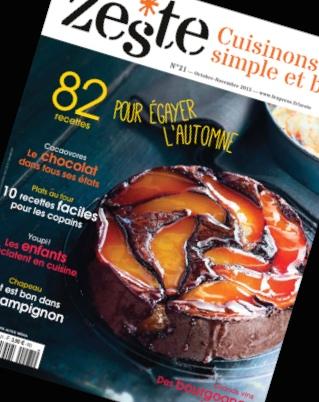 Retrouvez mes recettes de douceurs danoises dans le magazine Zeste