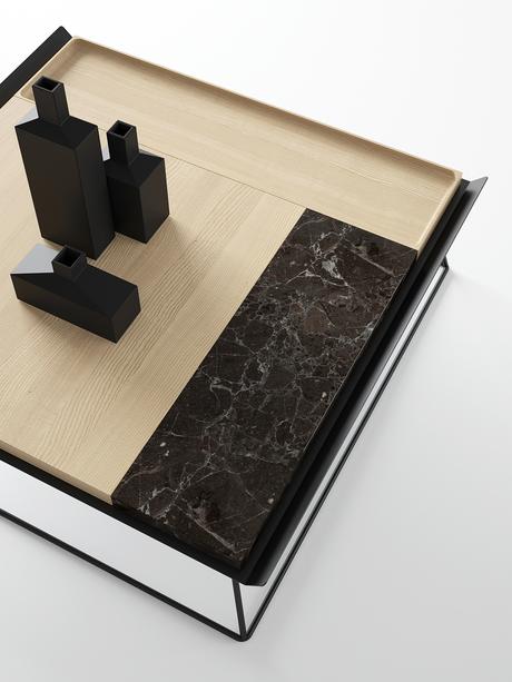 Collection Temple table bois et marbre par Dmitry Kozinenko