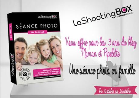 LA SHOOTINGBOX vous gâte pour les 3 ans avec une SÉANCE PHOTOS A PLUSIEURS a gagner.