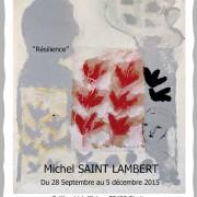 Exposition « RÉSILIENCE » Michel Saint Lambert | Galerie Bleue Collège Val d’Adou