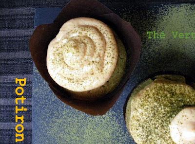 Cupcake Thé vert- Potiron