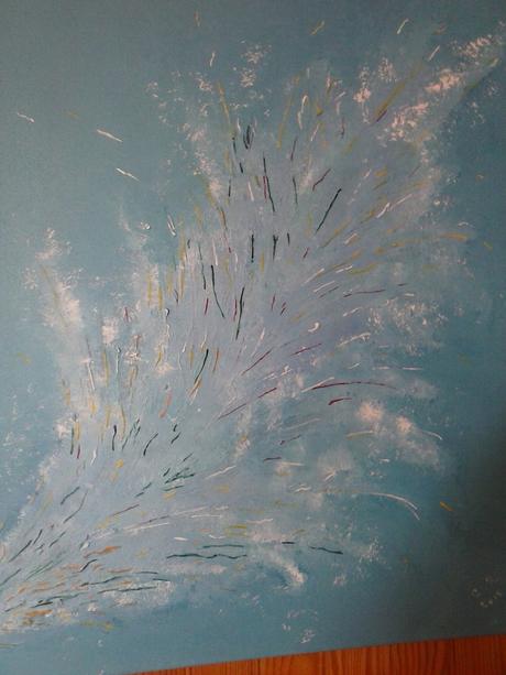 tableau acrylique avec effet relief