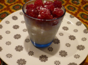 Verrine lait framboises vanille