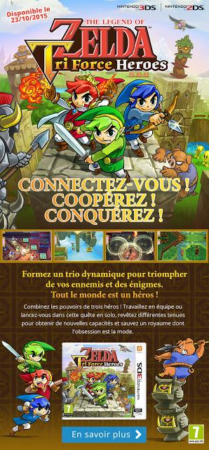 Zelda TriForce Heroes : Nintendo distribue à certains joueurs une démo exclusive !
