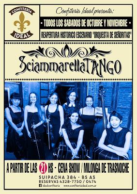 Le Sciammarella Tango à la Ideal le samedi [à l'affiche]