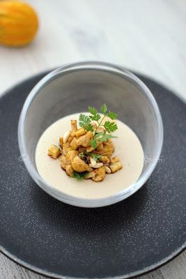 Crème prise de champignons de Paris, c'est de saison!