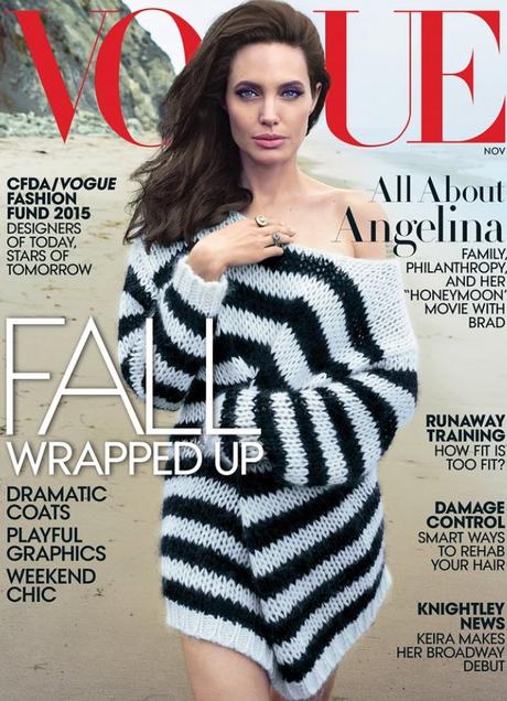 Angelina Jolie Pitt nous parle de la philanthropie et de son dernier film avec son mari en couv' du Vogue US de Novembre...